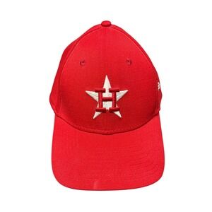 New Era Houston Astros‎ Red Flex Fit Baseball Cap M/Lg Cooperstown Collection